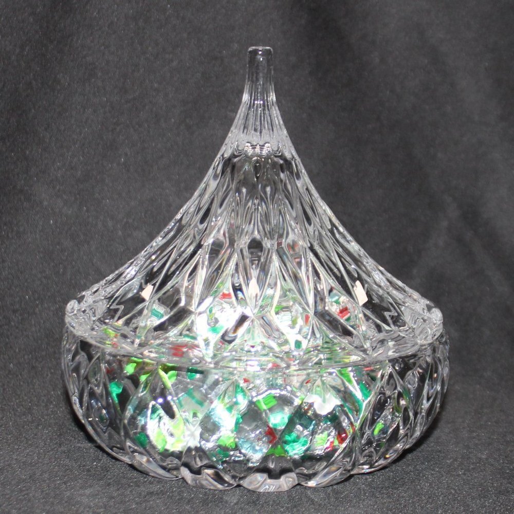 Hersheys Kisses Lead Crystal Candy Dish